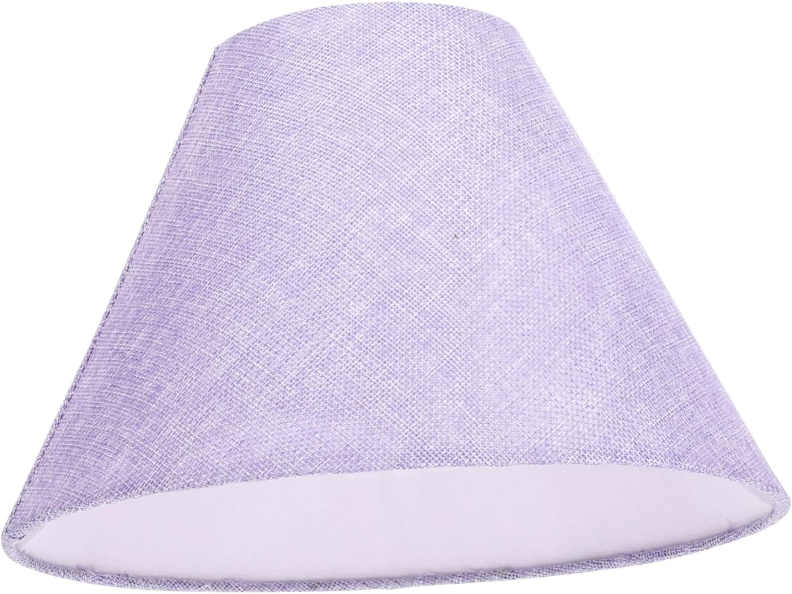 Capa De Linho Para Luminária De Mesa E14e27, Tecido Roxo E Azul, Estilo Retrô Para Iluminação Interna.