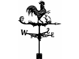 KOFIHETY Galo Metálico Retro Para Jardim Decoração Exterior Indicador De Direção Do Vento Para Quintal Ou Fazenda