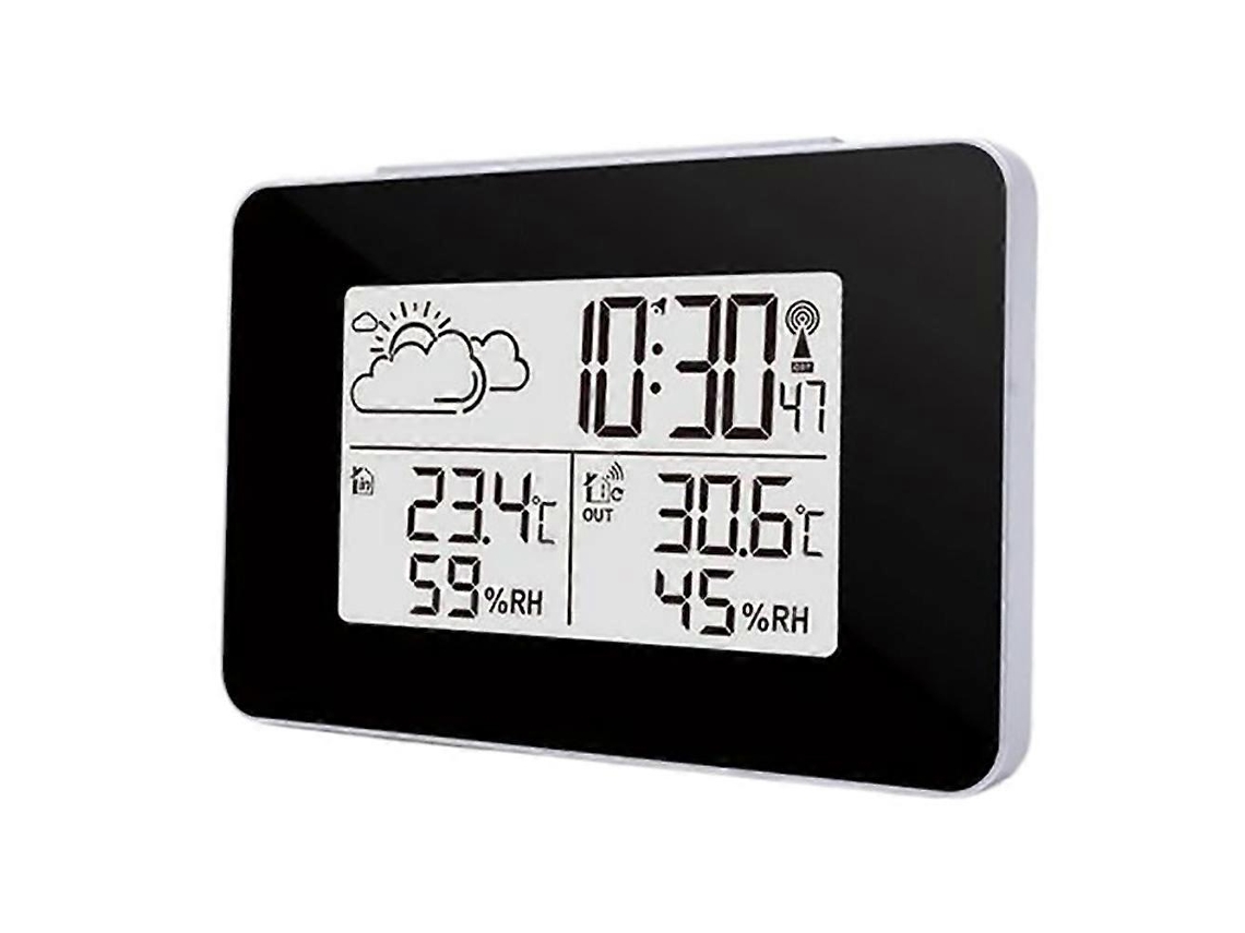 Estação Meteorológica Com Rádio Despertador, Termo/higrômetro E Sensor De Rádio Externo Olysi Shop