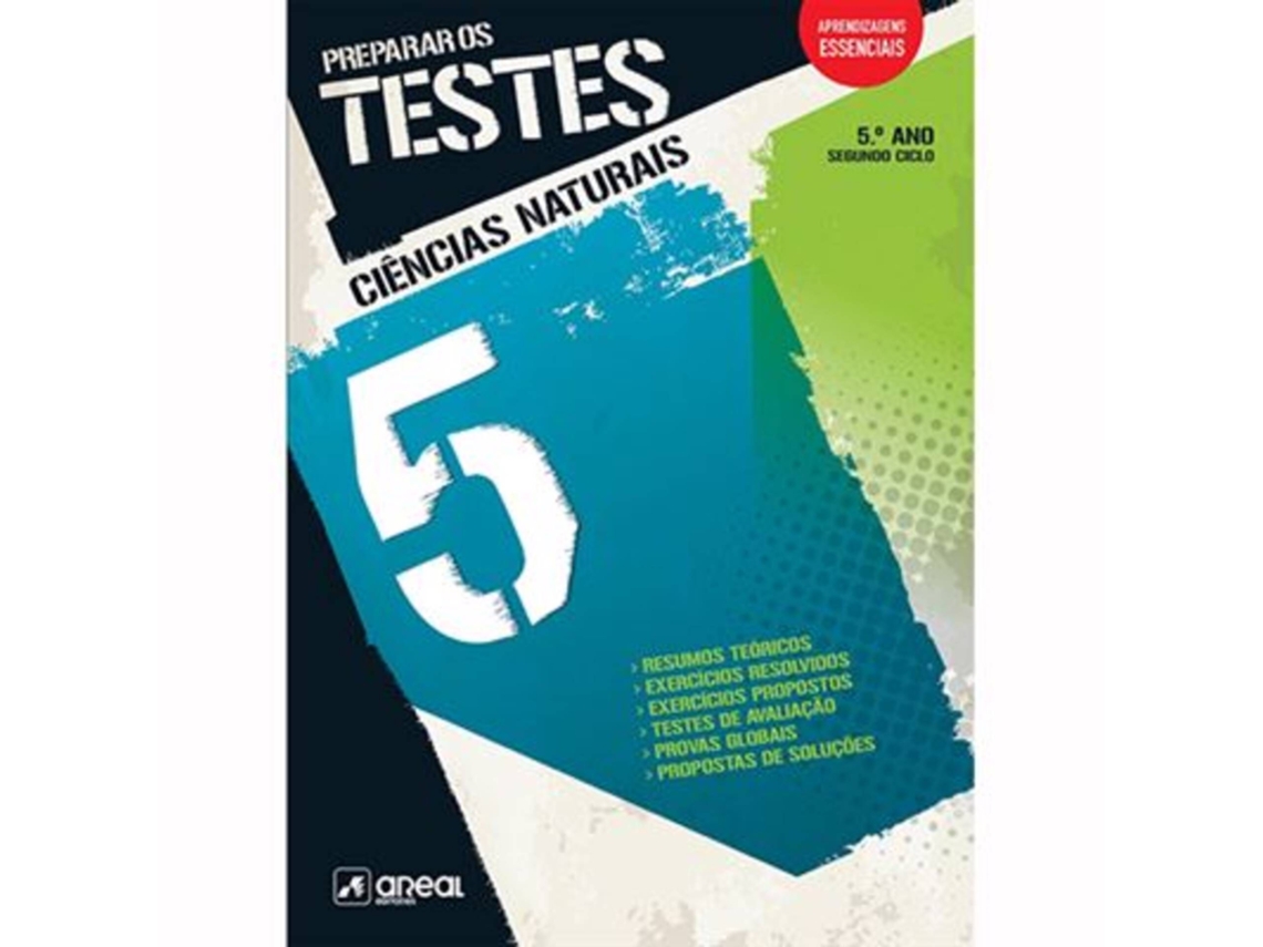 Livro Preparar os Testes - Ciências Naturais - 5º Ano de Areal Editores (Português)