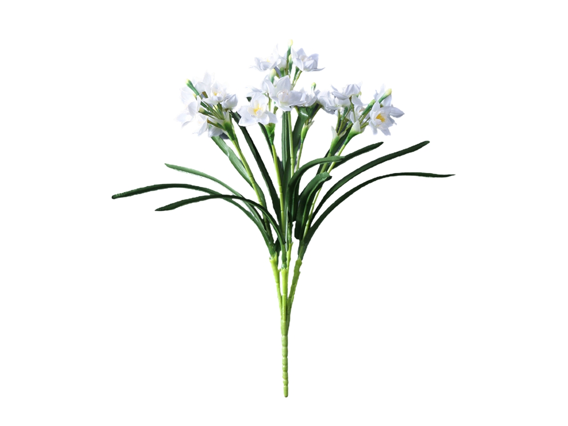 Buquê De Narciso Artificial Branco Imitação