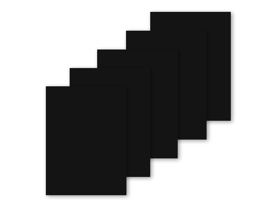 Adesivos de Reparo Autoadesivos, 5 Folhas, Preto, 20 X 14,5 Cm BRILVIBERA