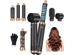 Secador De Cabelo 5 Em 1 Com Pente Modelador Que Combina Secagem, Alisamento E Modelagem Automática. Nicecee
