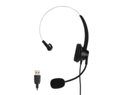 Aetheria fone de Ouvido Usb Mono para Negócios H360d usb com Redução de Ruído Preto