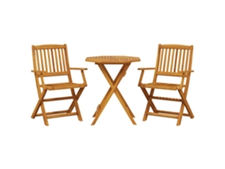 Bistro Set, Bistro Sets Vidaxl Marrom Madeira De Acácia (70 Cm)