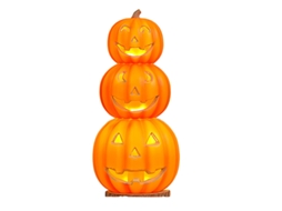 Laxiscreed Ilumina Abóbora De Halloween Para Decoração De Jardim E Loja Com Luz, Grande E Recarregável
