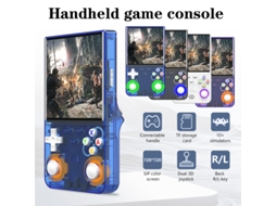 Console De Games Portátil Retrô R36ultra Com 128 Gb, Mais De 30000 Jogos Clássicos Integrados, Tela De 4,0 Polegadas Azul Sfushos