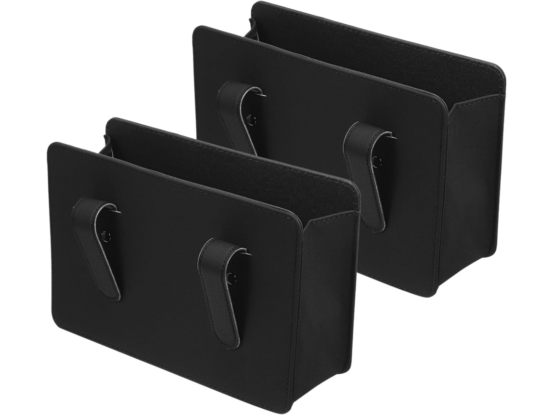 Organizador Dobrável De 2 Peças Para Porta De Carro, Ideal Para Lixo E Pequenos Objetos.