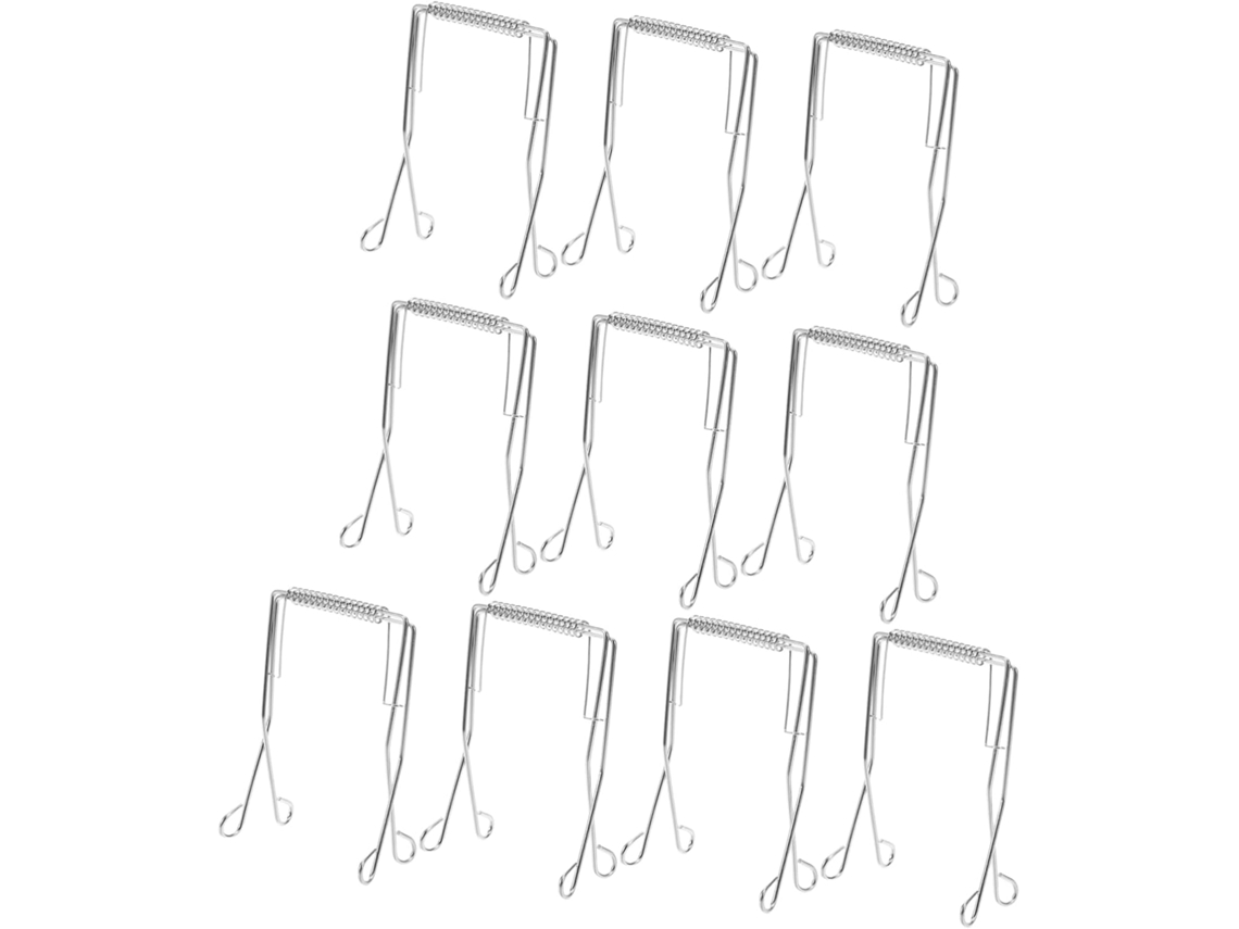 Pinças Reutilizáveis Solustre De Aço Inoxidável, 10 Peças, Para Servir E Grelhar Na Cozinha, Utensílio Versátil Para