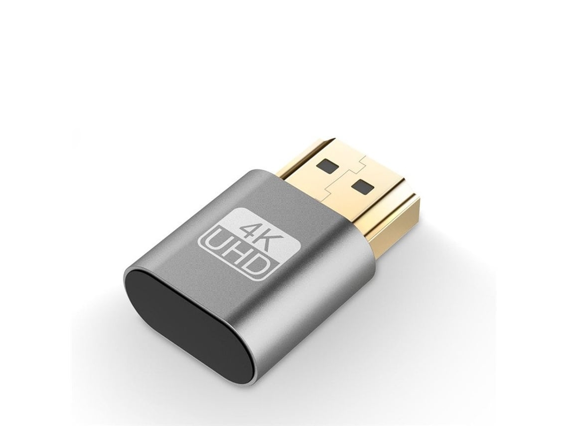 Monitor virtual HDMI 4K, com conector EDID falso, cinza. ZYBLSSBB