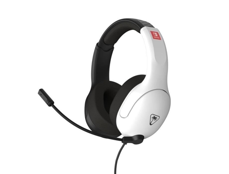 Casque De Gaming Com Fio Turtle Beach Tbs 8003 05 Airlite Fit Licença Oficial Nintendo Para Switch™ 2 Preto Branco