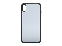 Capa De Celular Sulada Com Textura De Fibra E Moldura De Metal Para Iphone Xs Max