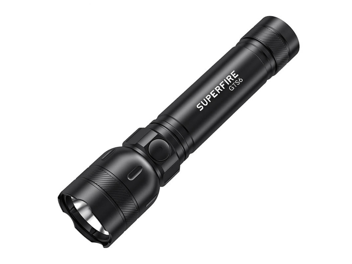Lanterna SUPERFIRE Gts6 360lm para Navegação Off road Avançada Usb c