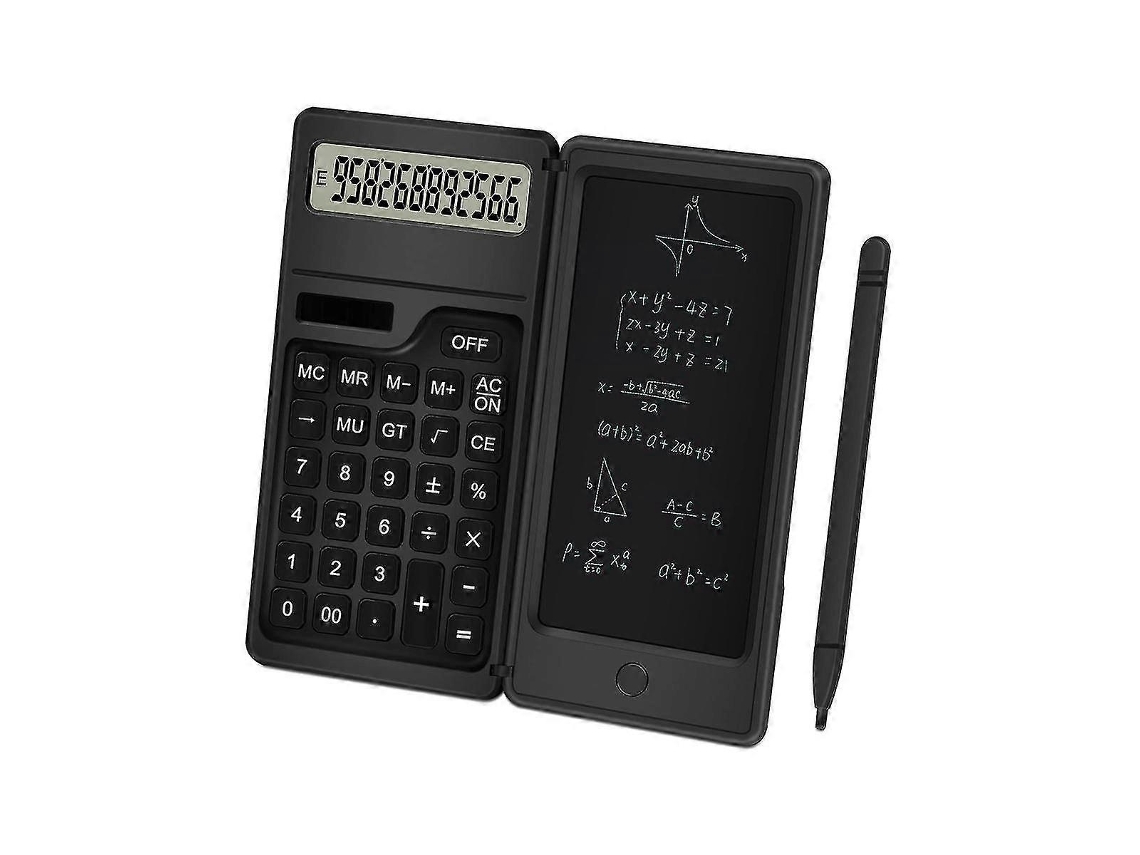 Calculadora Com Bloco De Notas, Tela Lcd De 12 Dígitos, Calculadora Solar De Mesa, Calculadora Portátil Para Desligar Everley891
