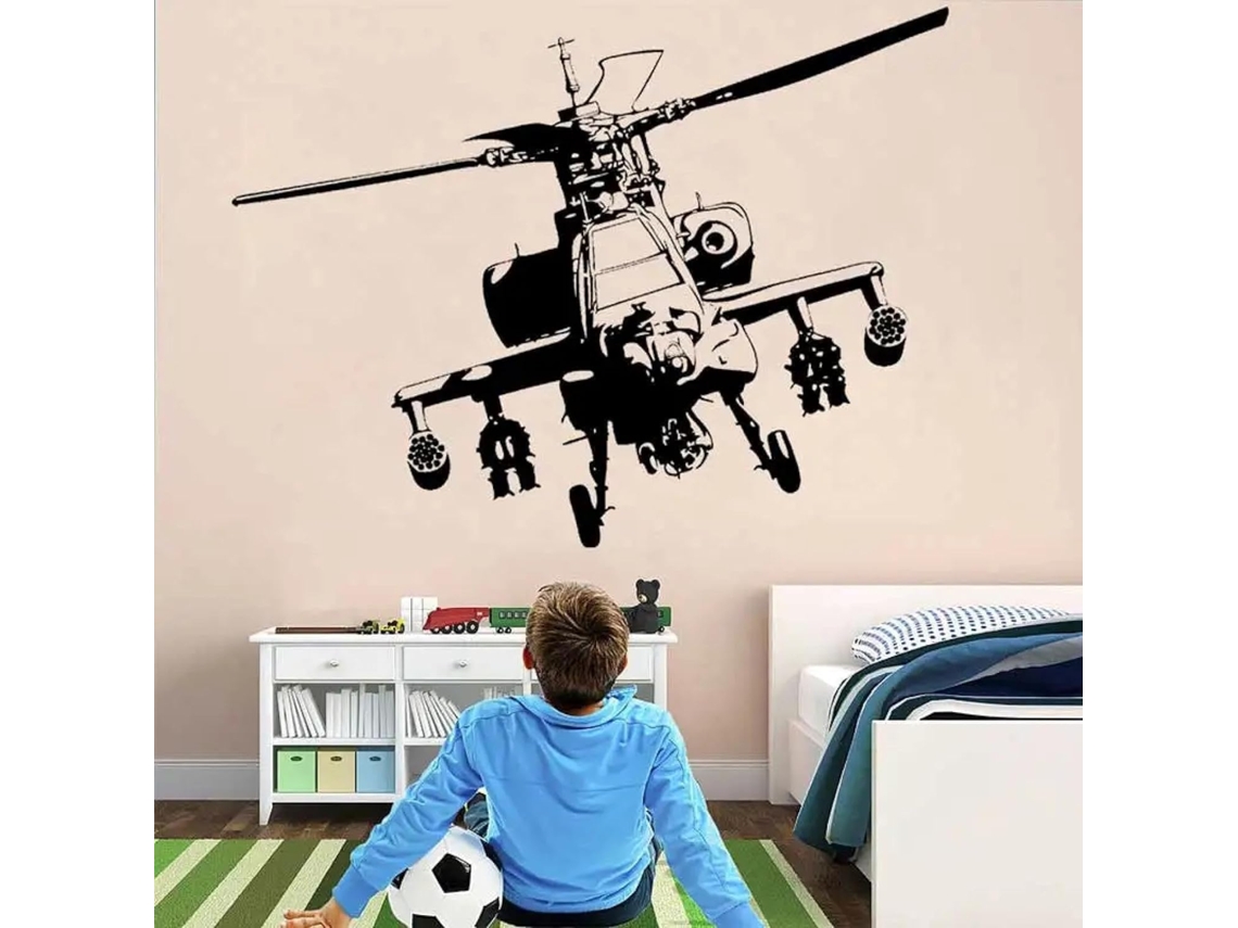 Adesivos Murais Decorativos Para Quarto De Criança, Quarto Ou Sala De Jogo, Sobre O Tema Das Armas De Guerra E Da Armada.