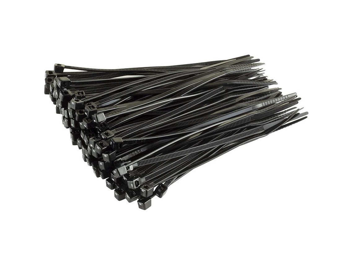 2026 100 Cabos de Fixação, Preto, 150mm X 3.6mm, Qualidade Premium de Plástico