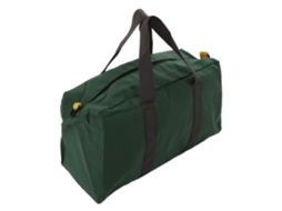 Bolsa resistente para ferramentas manuais, com grande capacidade e ampla abertura, feita de lona, ideal para carpintaria.