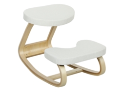 Cadeira De Joelho Creme Ergonômica De Madeira, Função De Balanço, Para Escritório E Casa