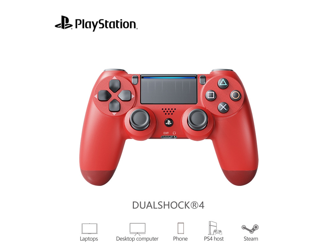 Peça Para Ps4, Controlador De Vibração Sem Fio Bluetooth, Vermelho