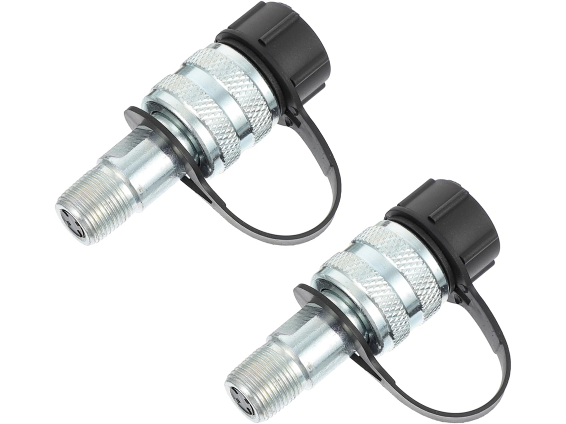 Conjunto De 2 Conexões Hidráulicas Rápidas Para Mangueiras De Óleo - Fácil Instalação E Uso