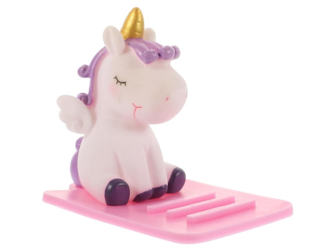 Suporte de mesa AQUAFORGE em formato de unicórnio, fofo e inovador, branco
