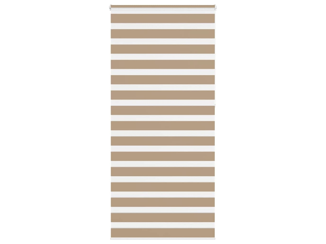 Cortina de zebra VIDAXL Marrom Poliéster (100 x 230 cm)