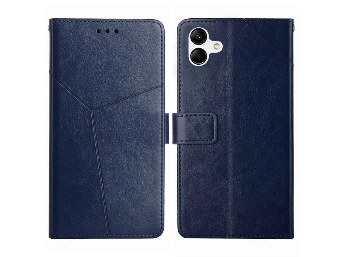 Capa De Couro Flip Com Padrão Y Para Samsung Galaxy A04 4g Ht01