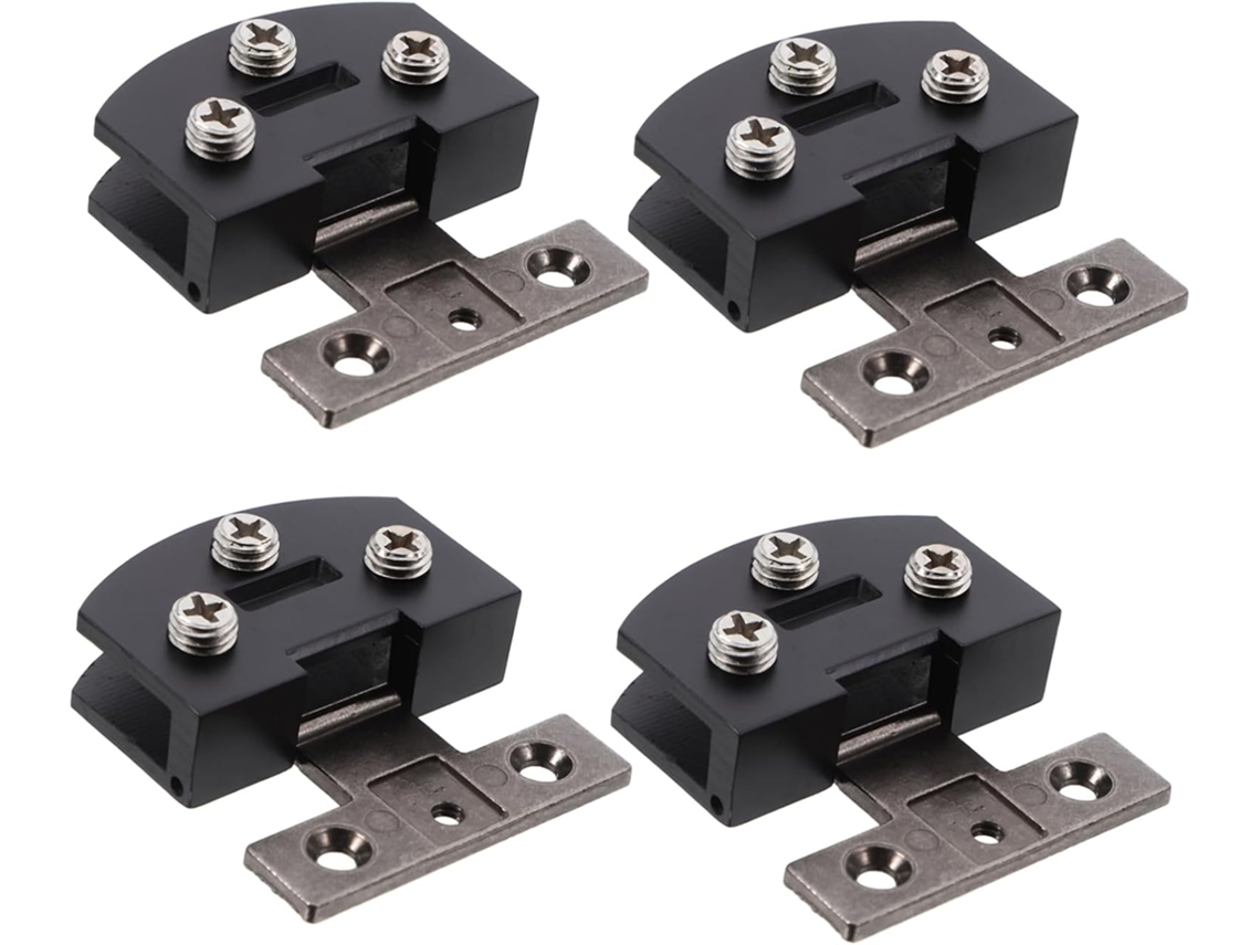 Conjunto De 4 Dobradiças Aço Inoxidável Sem Furos Para Portas Armário