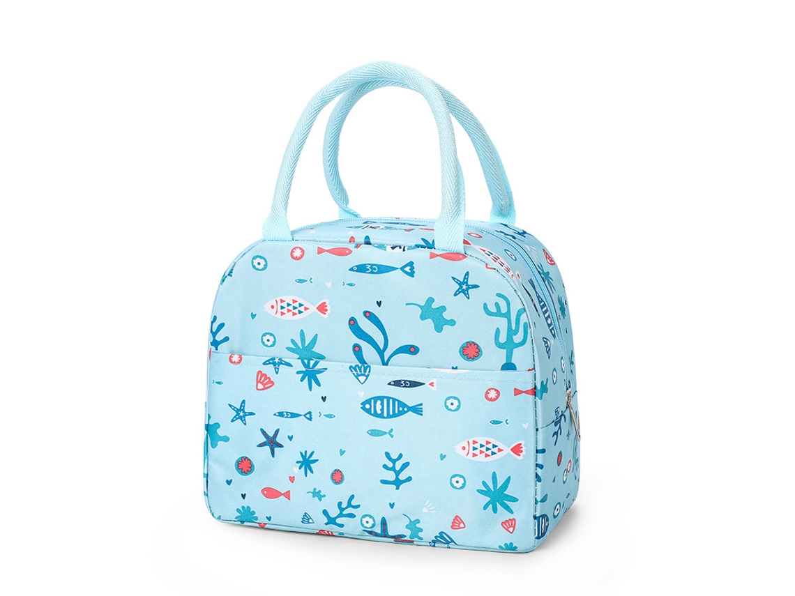 (oceano) Bolsa Térmica Para Almoço Com Estampa De Desenho Animado, Ideal Para Piqueniques E Viagens