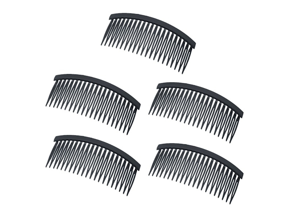 Pacote Com 5 Pentes De Cabelo Elysve Com Formato Compacto Para Pentear, Desembaraçar E Modelar Cabelo