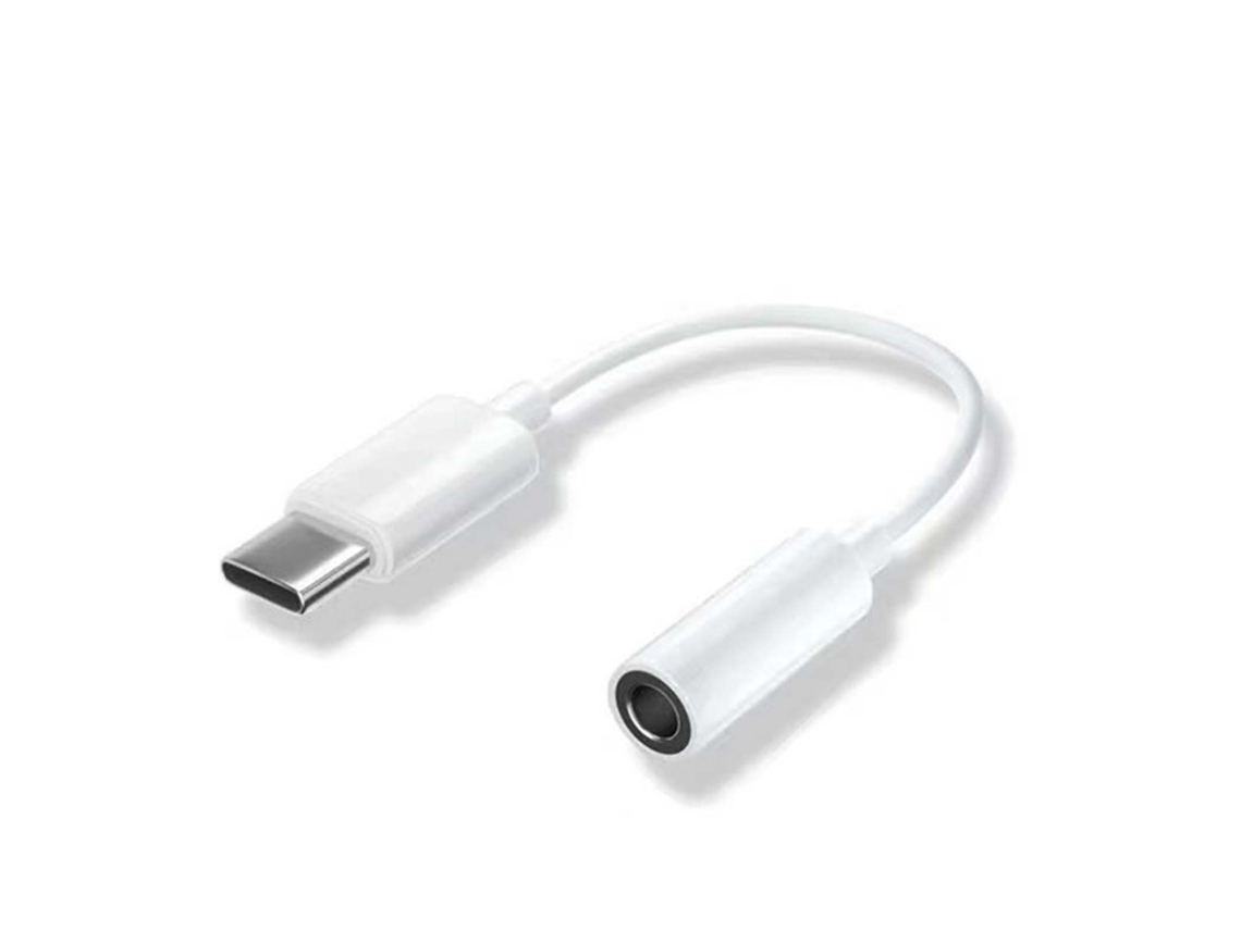 Cabo Adaptador De Áudio Auxiliar Tipo C Para 3,5 Mm Cabo Adaptador De Áudio Para Telefone Huawei Para Ouvir Música Em Branco