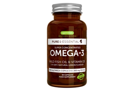 Igennus Pure & Essential Omega-3 Wild Fish Oil & Vitamin D3 60's