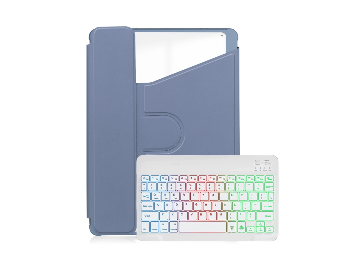 Capa Teclado Para Xiaomi Redmi Pad Pro 12,1 Polegadas, Com Teclado Retroiluminado Colorido (roxo Escuro) Cuich (2024)