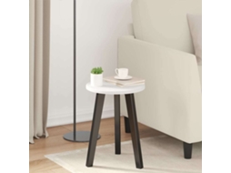 Vidaxl Tampo De Mesa Ø 30 X 1,5 Cm Redondo Derivados De Madeira Branco