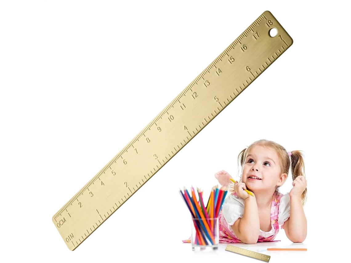 Lurelia Régua Metálica 18cm Com Durável E Resistente Para Artesanato