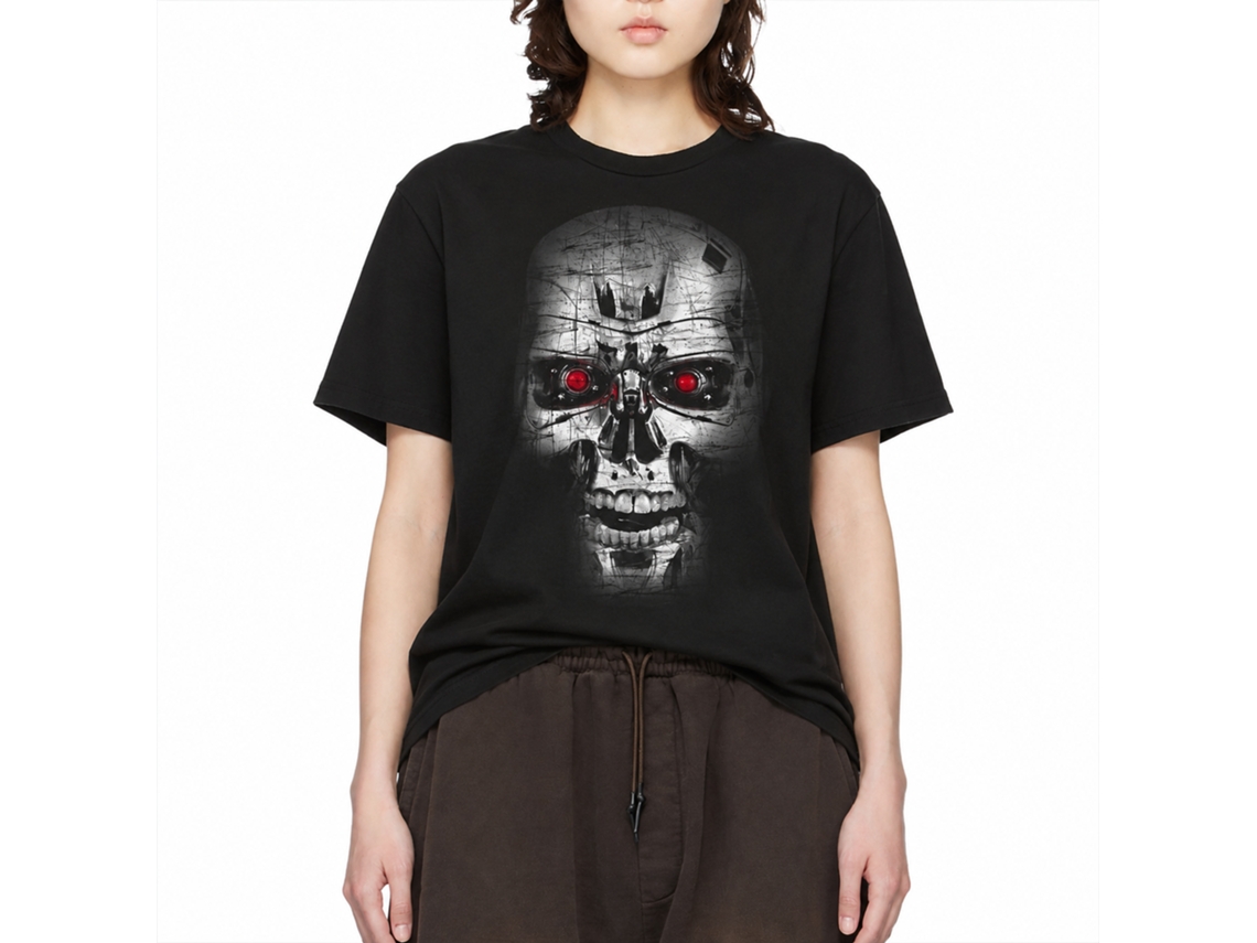 Rockinstone Terminator Imma Eat That Grape Black Adult T-shirt Size:xl