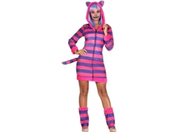 Fato de Mulher DISFRAZZES Gato Cheshire (Tam: L)