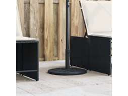 Vidaxl Base De Guarda-sol Para Postes De Ø38/48 Mm 12 Kg Redondo