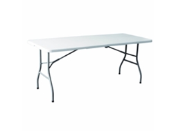 Mesa Dobrável Marbueno Resina Branca 180x74x74 Cm 10528