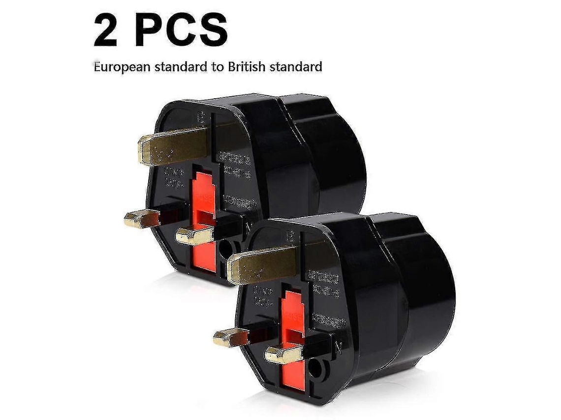 2x Adaptador De Viagem Adaptador De Tomada Para Inglaterra Adaptador De Tomada De Viagem Ue Para Tomada Do Reino Unido Adaptador De Viagem Hengjian