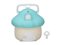 Mali cofrinho Cogumelo Infantil Plástico Decorativo Bancada Azul para Economizar Dinheiro