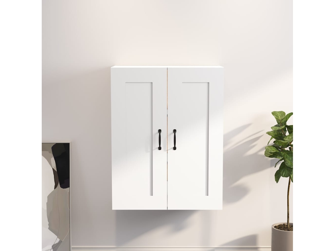 Vidaxl Armário De Parede Suspenso 69,5x32,5x90 Cm Branco