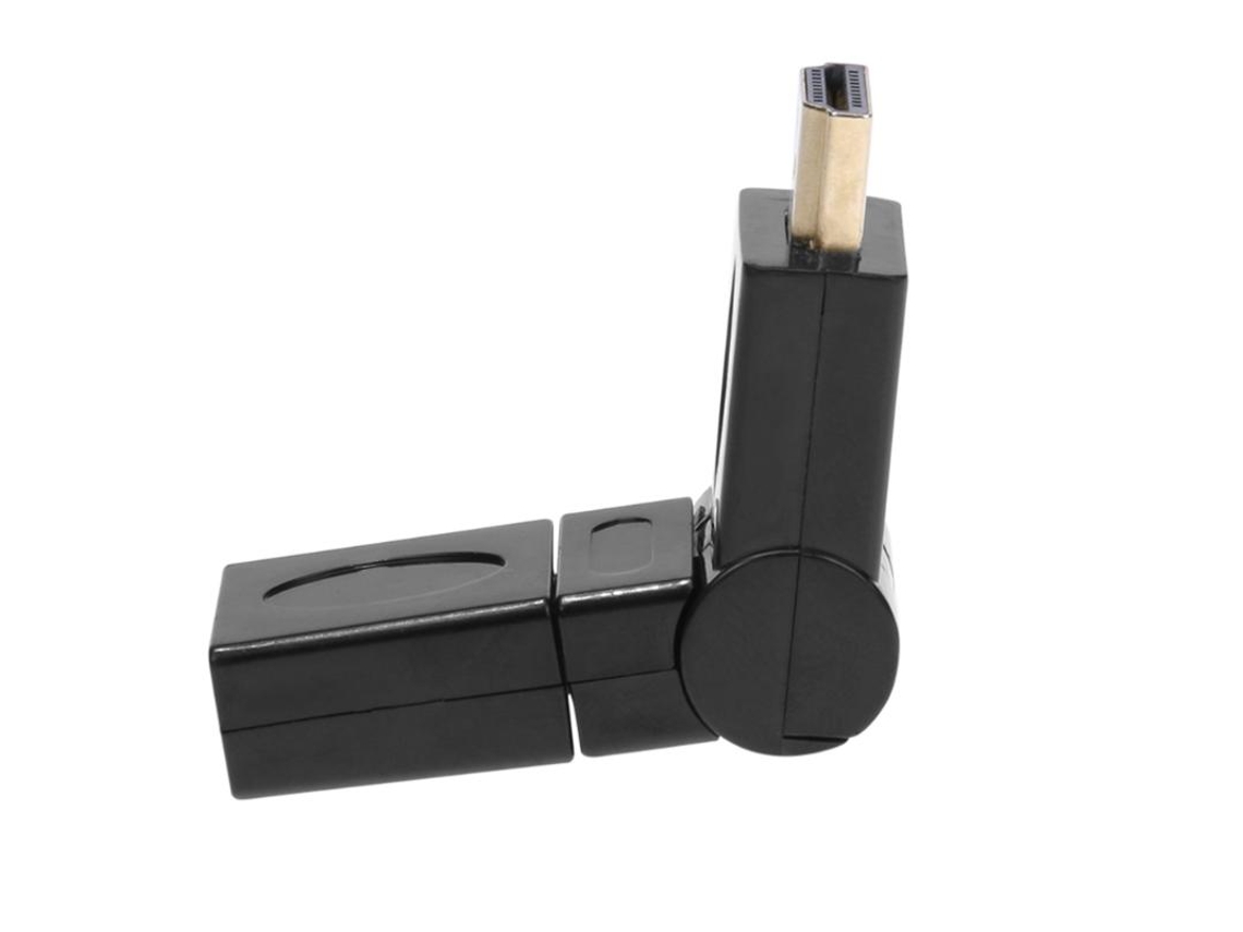 Adaptador HDMI Macho para HDMI Fêmea Articulado 180°