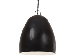 Vidaxl Candeeiro Suspenso Industrial Redondo 25 W 42 Cm E27 Preto