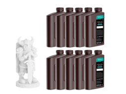 Resina Fotopolimérica Semelhante Ao Abs, 10kg Branca, Baixo Odor,10kg Branco Oem