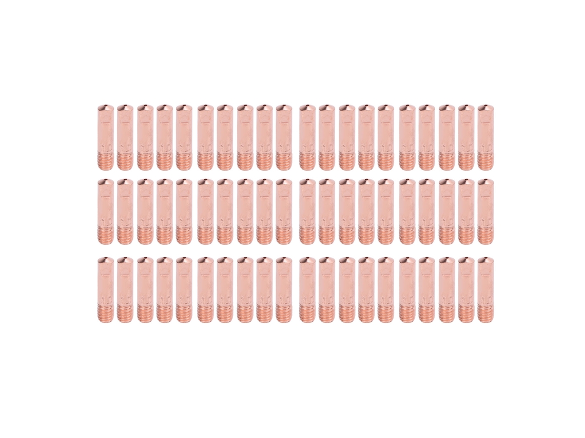 60 Peças De Ponta De Solda Mig 0.039in 1mm Cobre Condutor Para Mb15 15ak