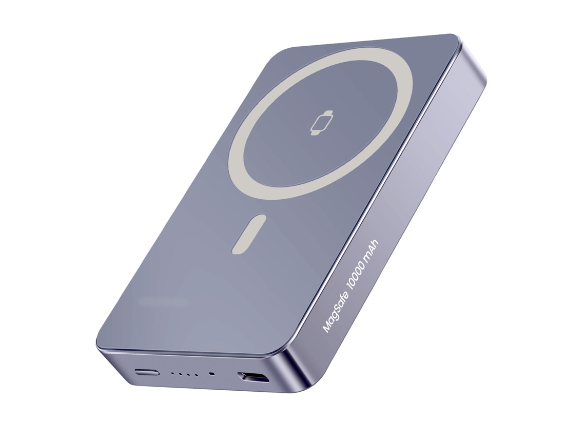 Powerbank Magsafe Slim Qi2 15w 10000mah com carregamento Usb c Pd 20w SWISSTEN