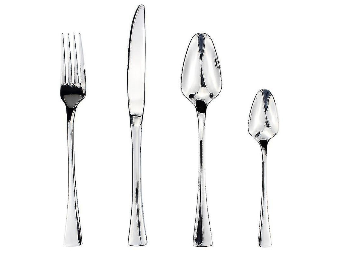 Set de Cubiertos de Acero Inoxidable Con Mango de Resina Y Remaches Estilo Clásico para Hogar Y Restaurantes 3300 Aço