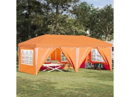 Vidaxl Tenda De Festa Pop-up 575 X 288 X 245 Cm Laranja