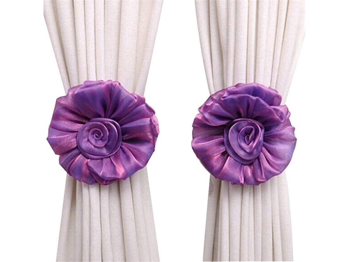 Par De Prendedores De Cortina Com Renda Floral, Decorações De Natal, Fita Para Cortina, Ideal Para Quarto De Bebê Aquaforge